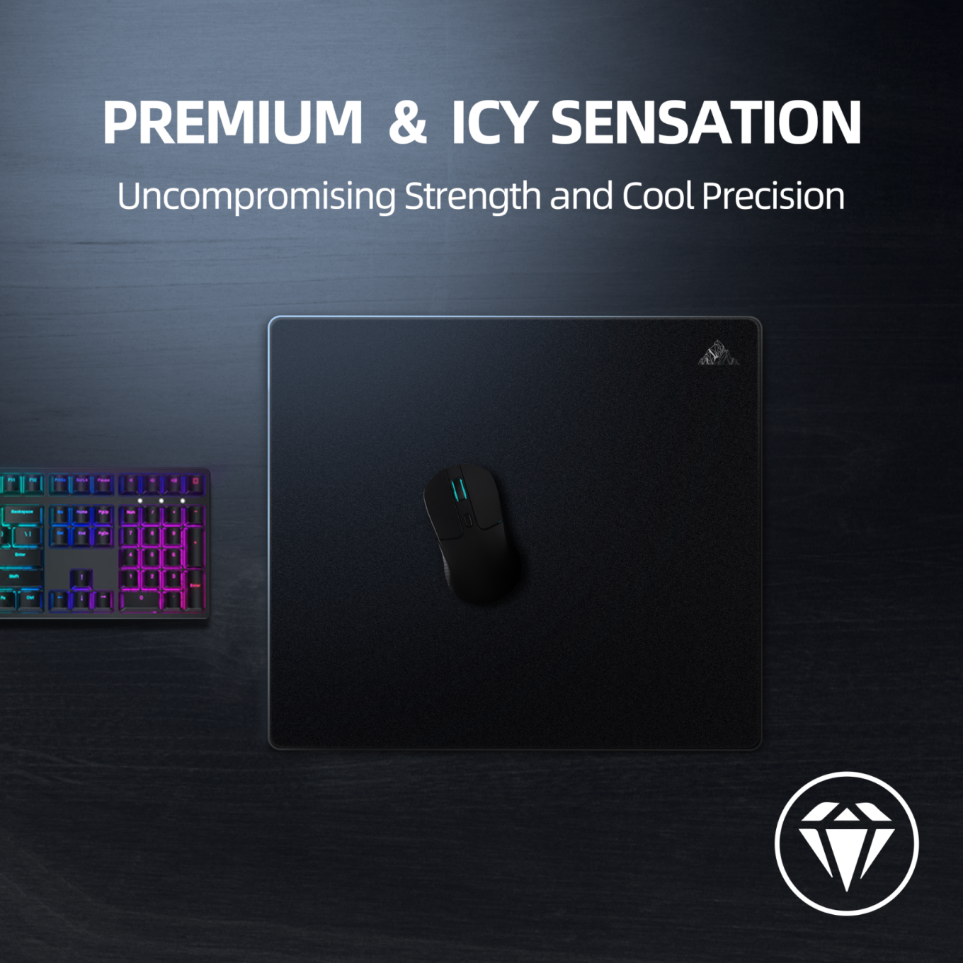 Glaceon-Tempered Glass Gaming Mouse Mat