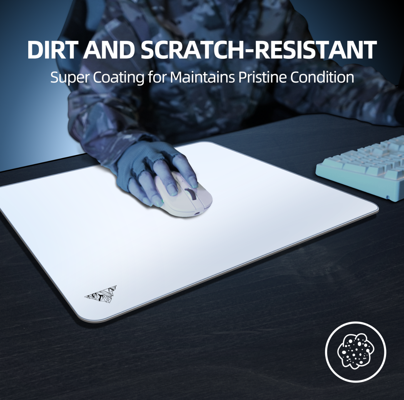 Glaceon-Tempered Glass Gaming Mouse Mat